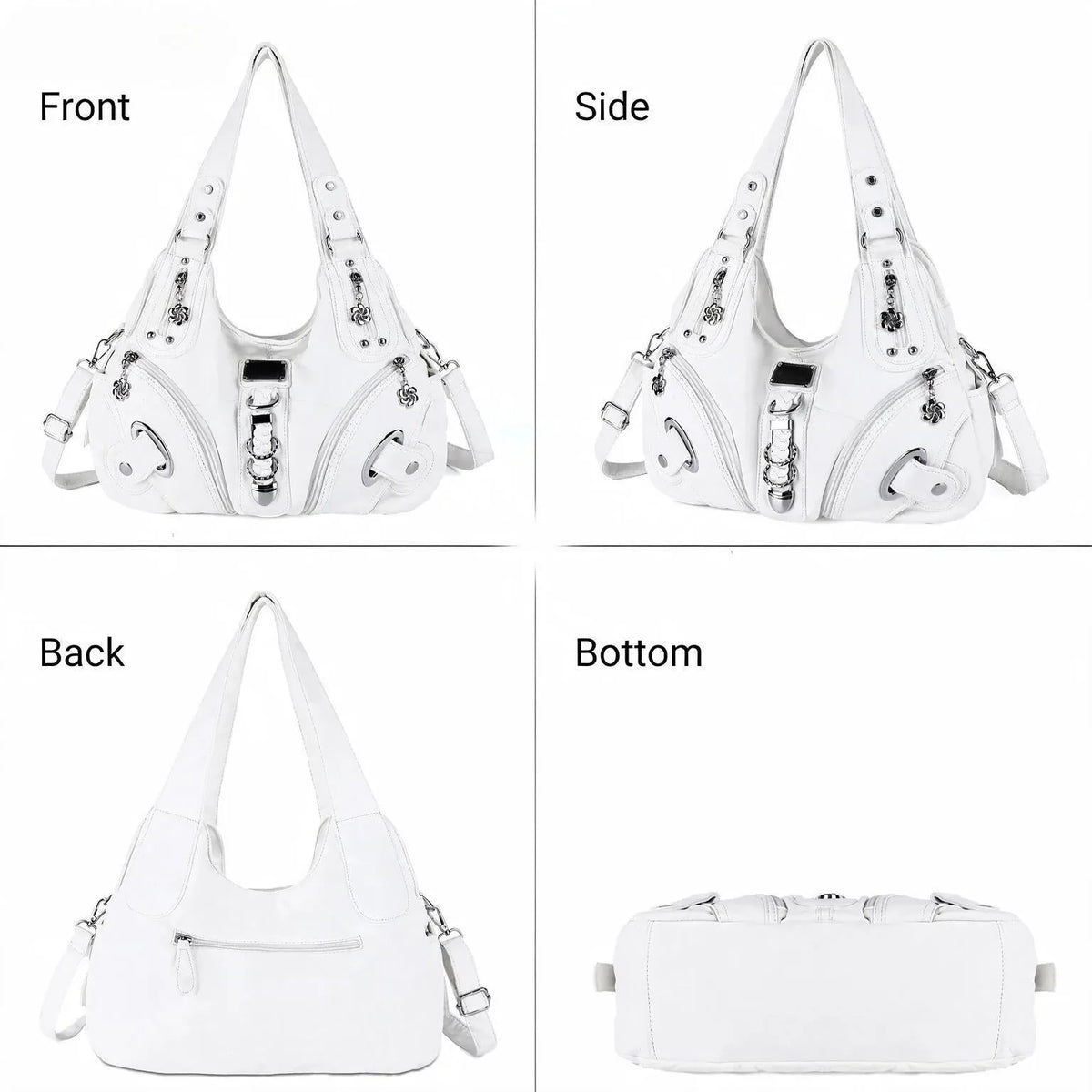 vintage studded hobo bag