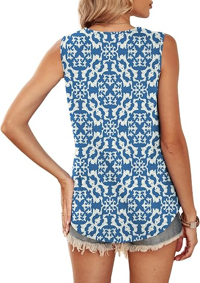 Lace V-Neck Boho Tank Top