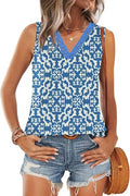 Lace V-Neck Boho Tank Top