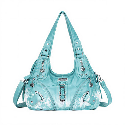 vintage studded hobo bag