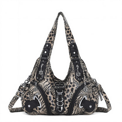 vintage studded hobo bag