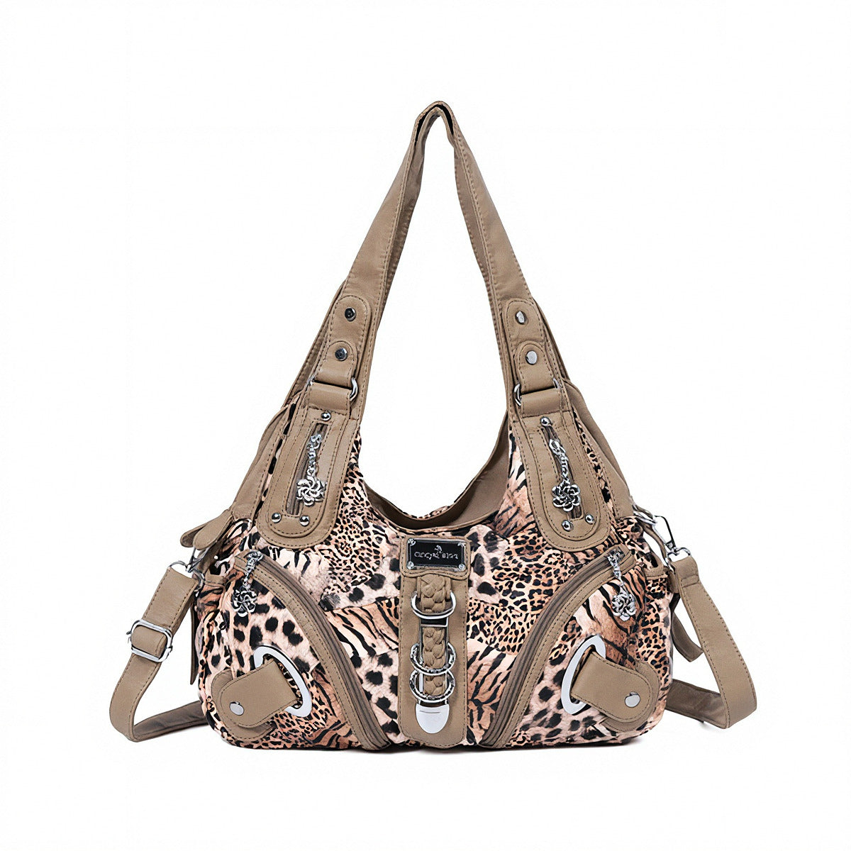 vintage studded hobo bag