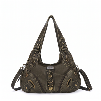 vintage studded hobo bag