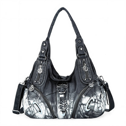 vintage studded hobo bag