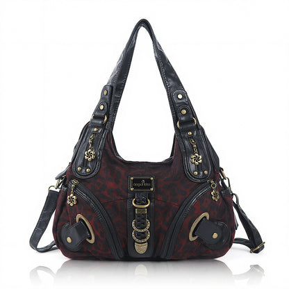 vintage studded hobo bag