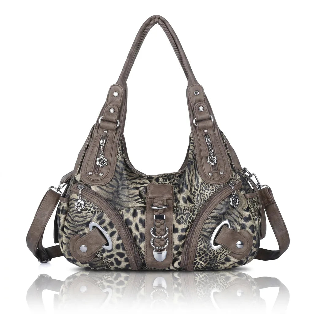 vintage studded hobo bag