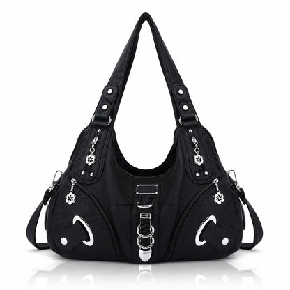 vintage studded hobo bag