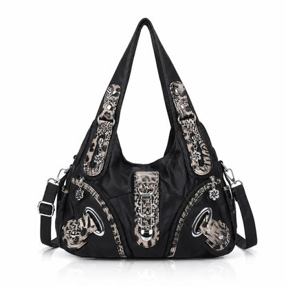 vintage studded hobo bag