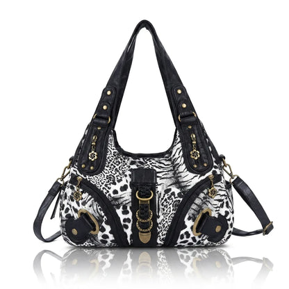 vintage studded hobo bag