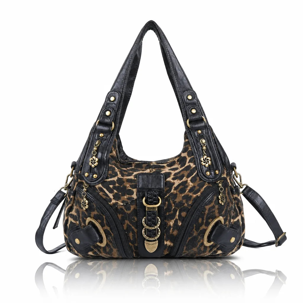 vintage studded hobo bag