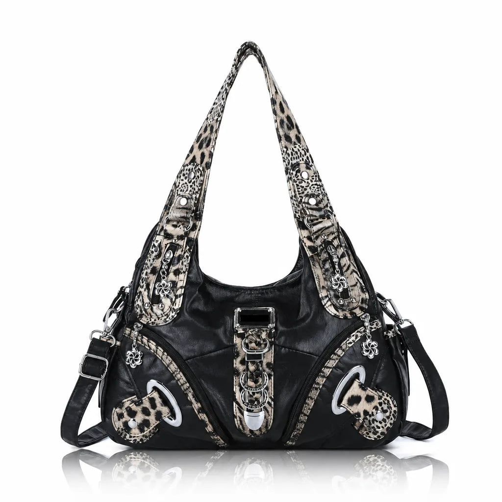 vintage studded hobo bag